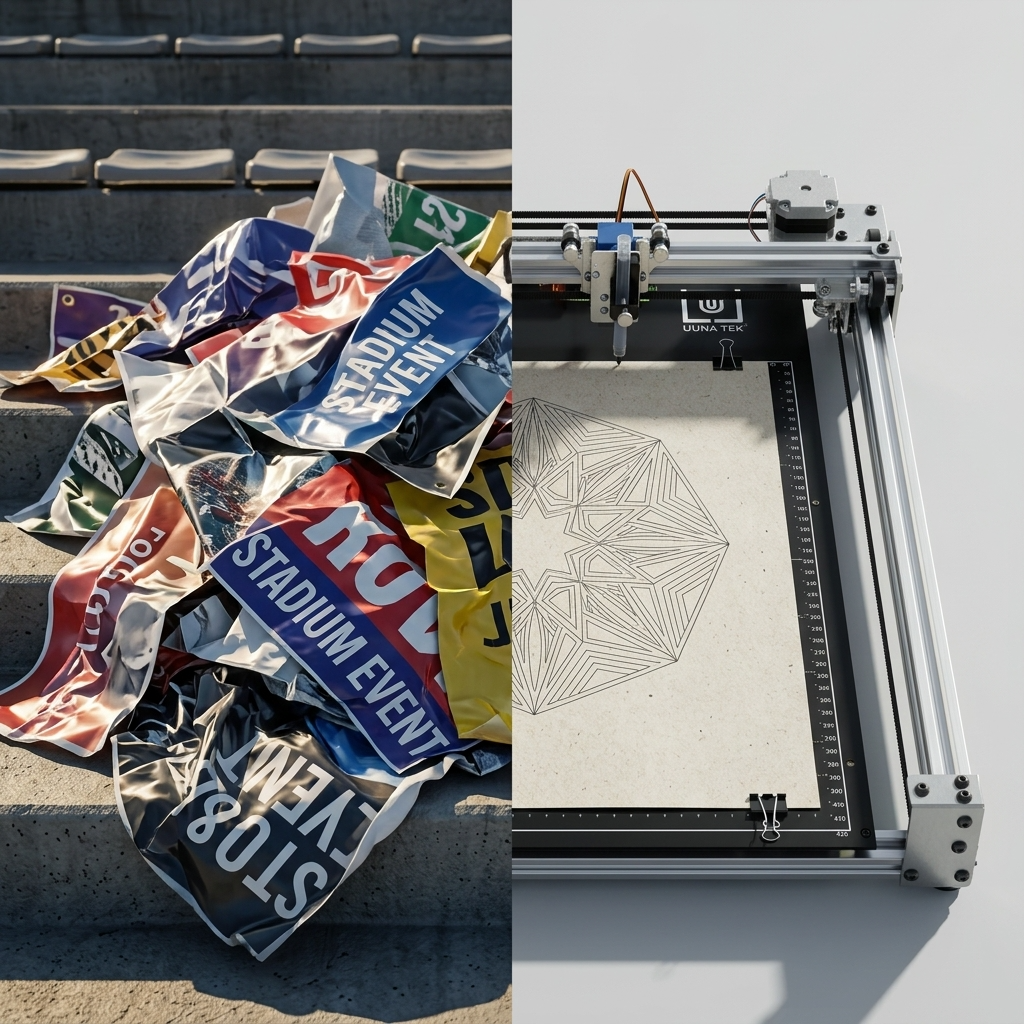 The Green Fan Canvas: How Pen Plotting Reduces Plastic Waste in World Cup Merchandising