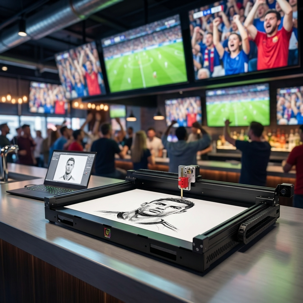 Elevating World Cup Fan Zones: Why Generative Pen Plotters Are the Next Big Trend in Sports Bars and Pop-Up Events