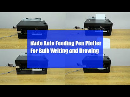 UUNA TEK® iAuto - フィーダー付き手書きマシン／自動署名マシン／レター用手書きマシン／自動筆記マシン、最大80通のレターを記入、1回の装填で封筒30枚
